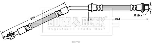 BORG & BECK Pidurivoolik BBH7728